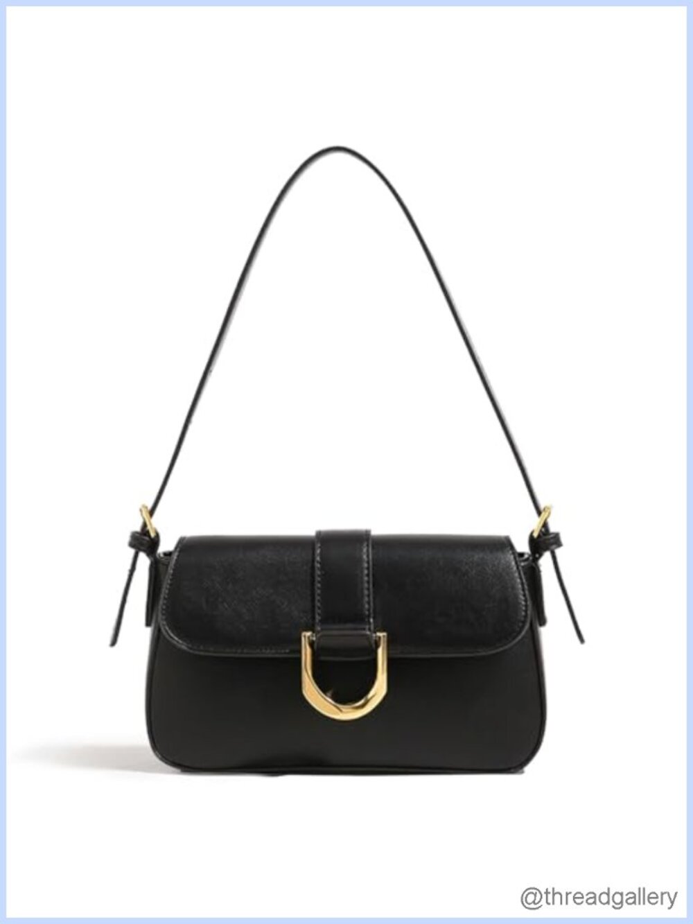 PU Leather Shoulder Bag Small Purse Zipper Everyday Handbag